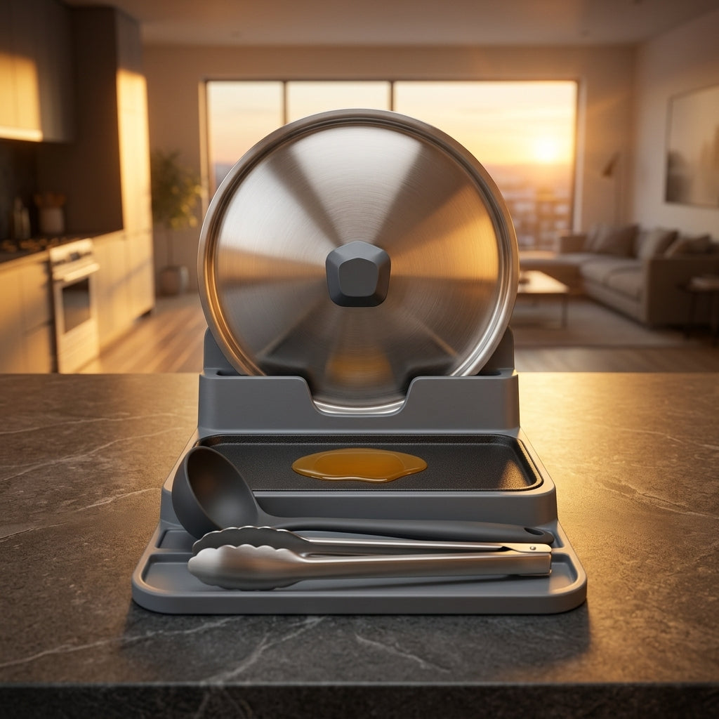 Savoryxa™ Smart Lid & Utensil Rest Station